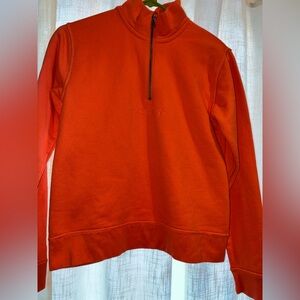 Obey Men's Vibrant Orange Zip-Up Sweater